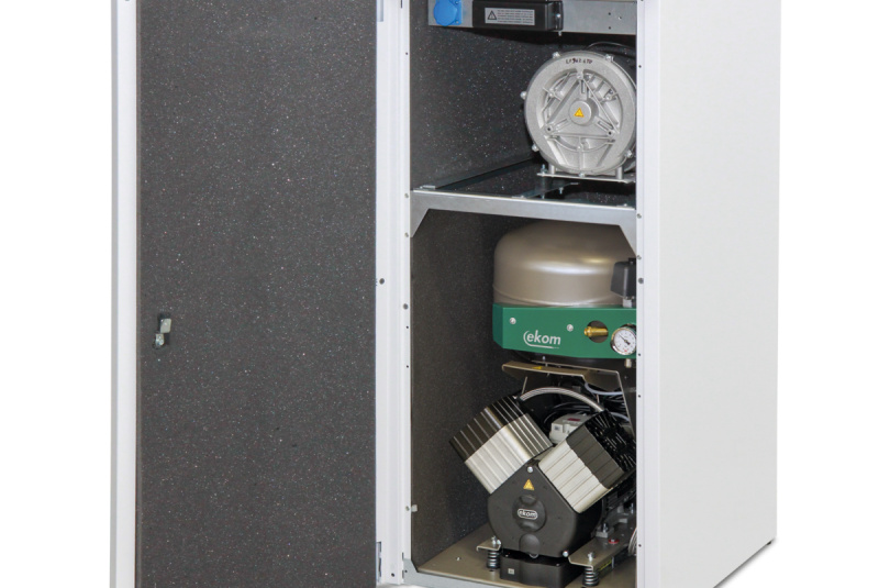 Dentálne kompresory / Dentálny kompresor s odsávačkou DUO 2V - foto